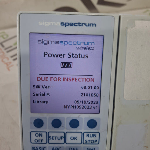 Baxter Baxter Sigma Spectrum 8.01.00 w/o Battery Infusion Pump Infusion Pump reLink Medical