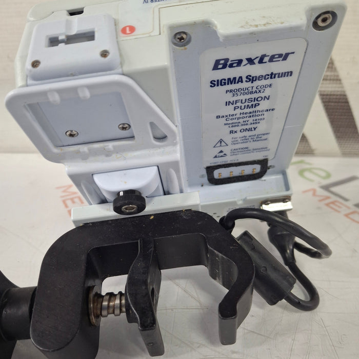 Baxter Baxter Sigma Spectrum 8.01.00 w/o Battery Infusion Pump Infusion Pump reLink Medical