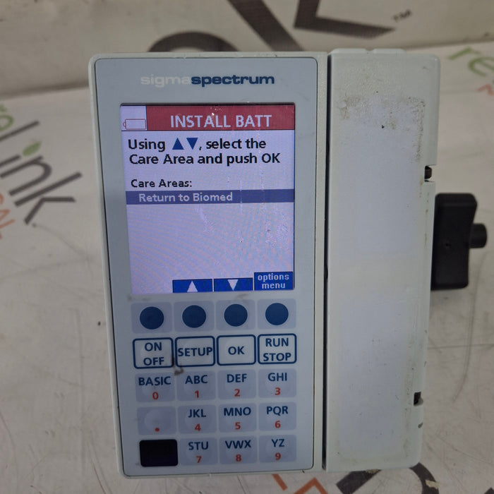 Baxter Sigma Spectrum 8.00.03 w/o Battery Infusion Pump