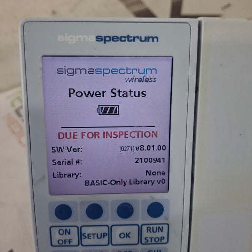 Baxter Baxter Sigma Spectrum 8.01.00 w/o Battery Infusion Pump Infusion Pump reLink Medical