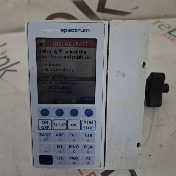 Baxter Baxter Sigma Spectrum 8.01.00 w/o Battery Infusion Pump Infusion Pump reLink Medical