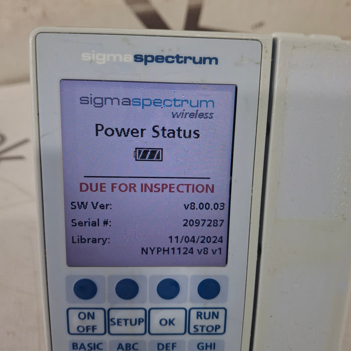 Baxter Sigma Spectrum 8.00.03 w/o Battery Infusion Pump