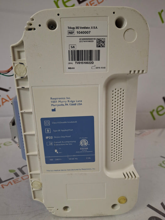 Respironics Respironics Trilogy 202 Ventilator Respiratory reLink Medical