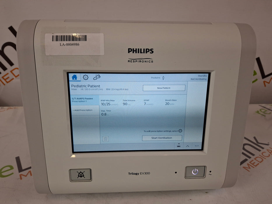 Philips Philips Trilogy EV300 Ventilator Respiratory reLink Medical