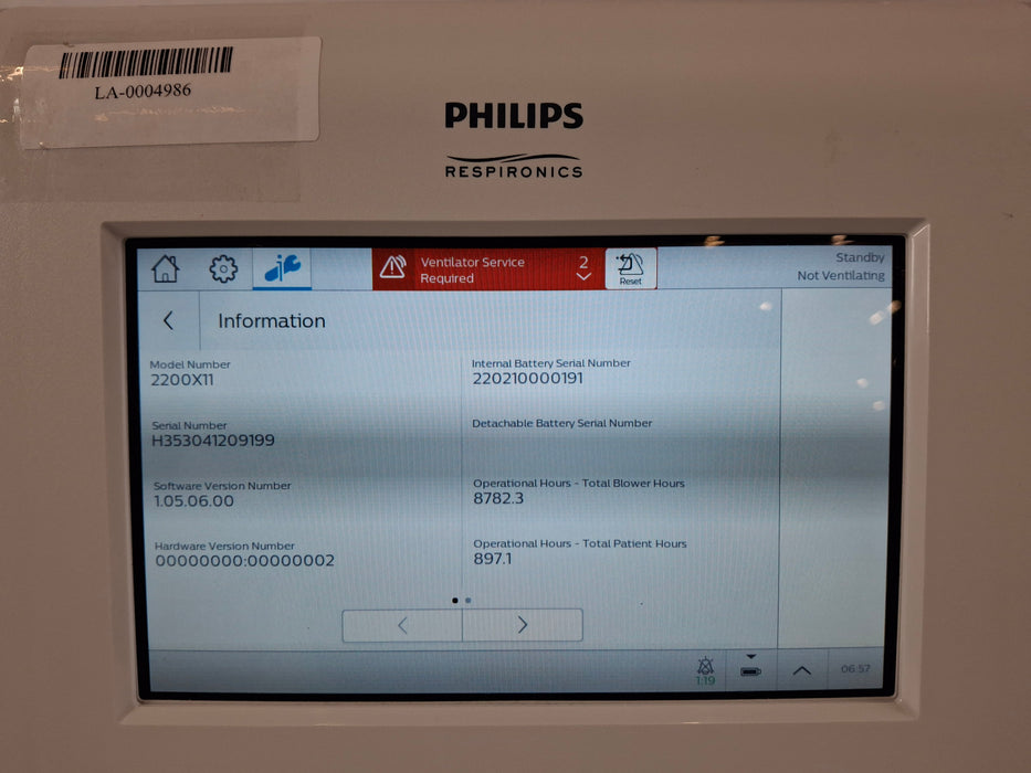Philips Philips Trilogy EV300 Ventilator Respiratory reLink Medical