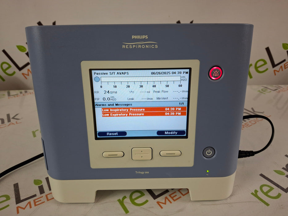 Respironics Trilogy 202 Ventilator