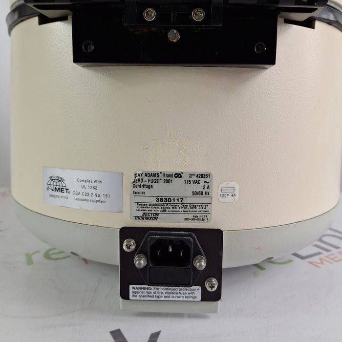 Clay Adams Clay Adams Sero-Fuge 2001 Centrifuge Centrifuges reLink Medical