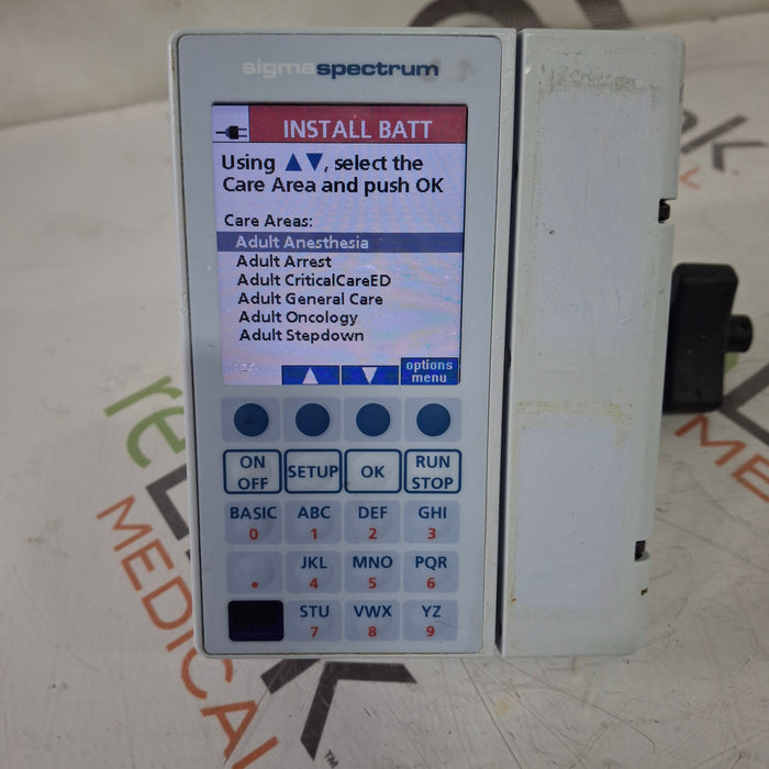 Baxter Sigma Spectrum 8.00.03 w/o Battery Infusion Pump