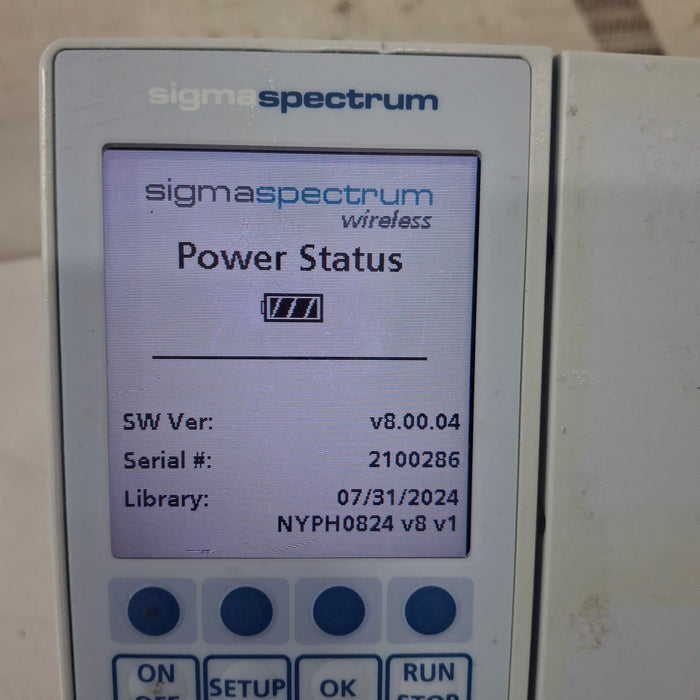 Baxter Sigma Spectrum 8.00.04 w/o Battery Infusion Pump