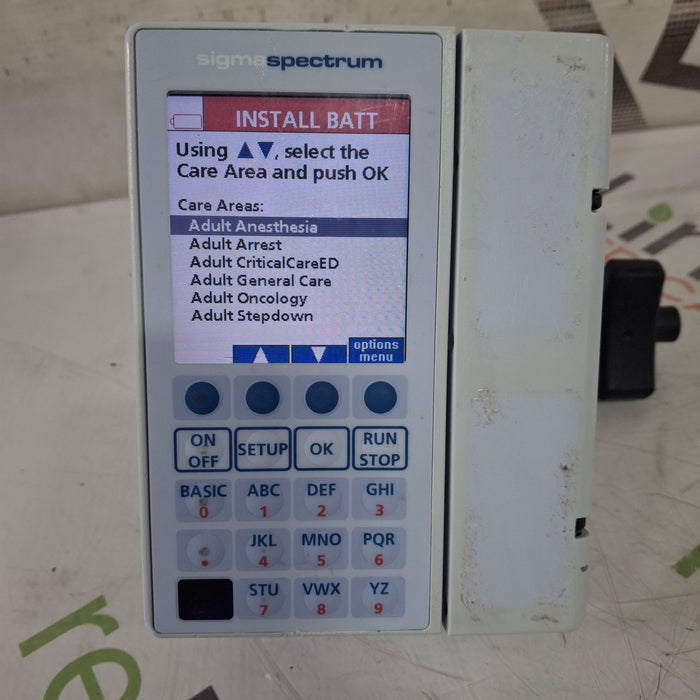 Baxter Sigma Spectrum 8.00.04 w/o Battery Infusion Pump