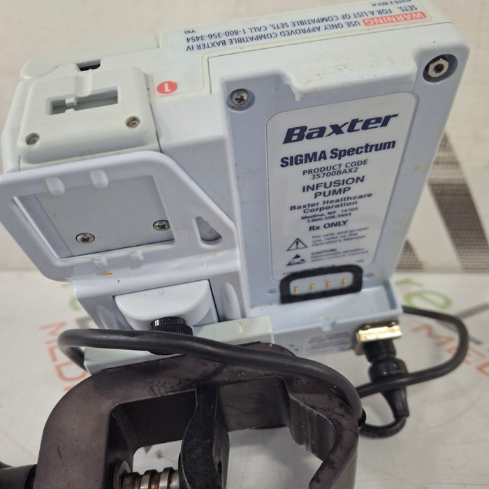 Baxter Sigma Spectrum 8.00.04 w/o Battery Infusion Pump