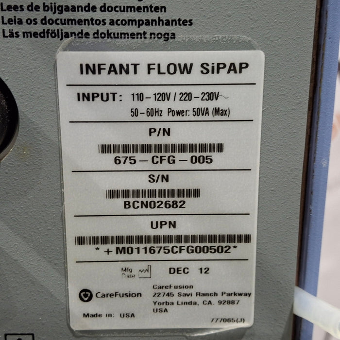 CareFusion CareFusion Infant Flow SIPAP Ventilation System Respiratory reLink Medical