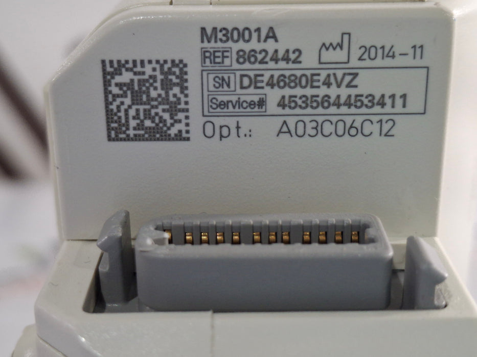 Philips M3001A-A03C06C12 Masimo SpO2, NIBP, 12 lead ECG, Temp, IBP MMS Module