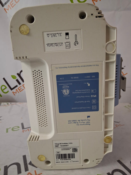 Respironics Respironics Trilogy 202 Ventilator Respiratory reLink Medical