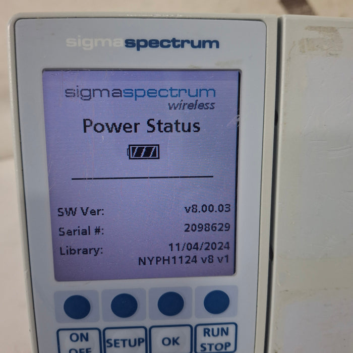 Baxter Sigma Spectrum 8.00.03 w/o Battery Infusion Pump