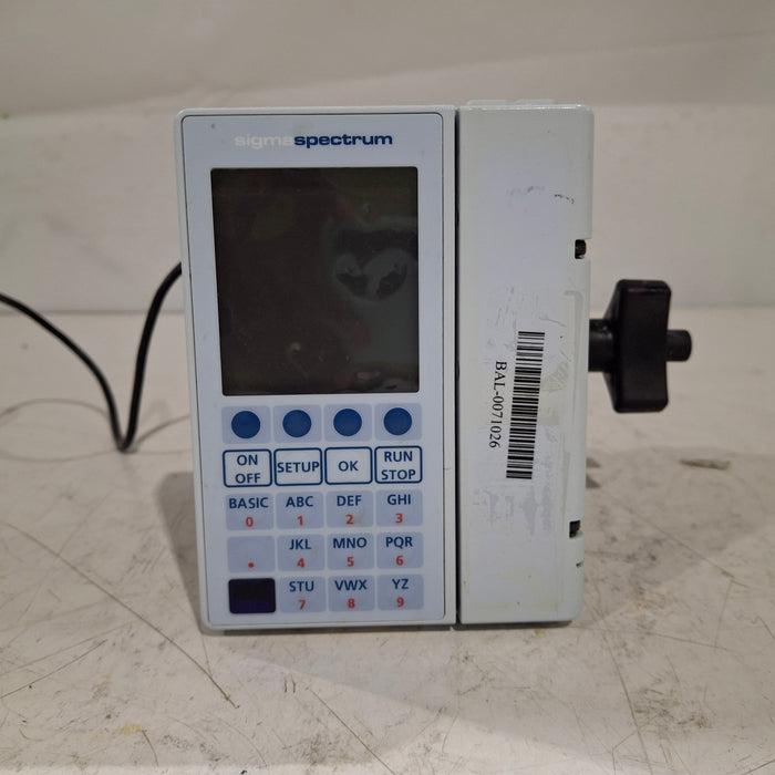Baxter Sigma Spectrum w/Non Wireless or No Battery Infusion Pump