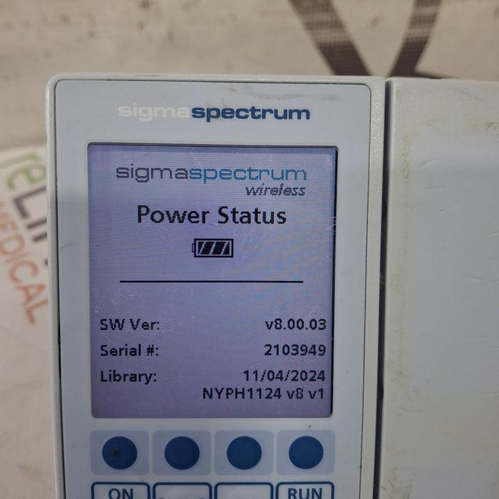 Baxter Sigma Spectrum 8.00.03 w/o Battery Infusion Pump