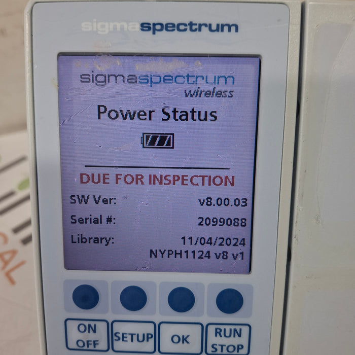 Baxter Sigma Spectrum 8.00.03 w/o Battery Infusion Pump