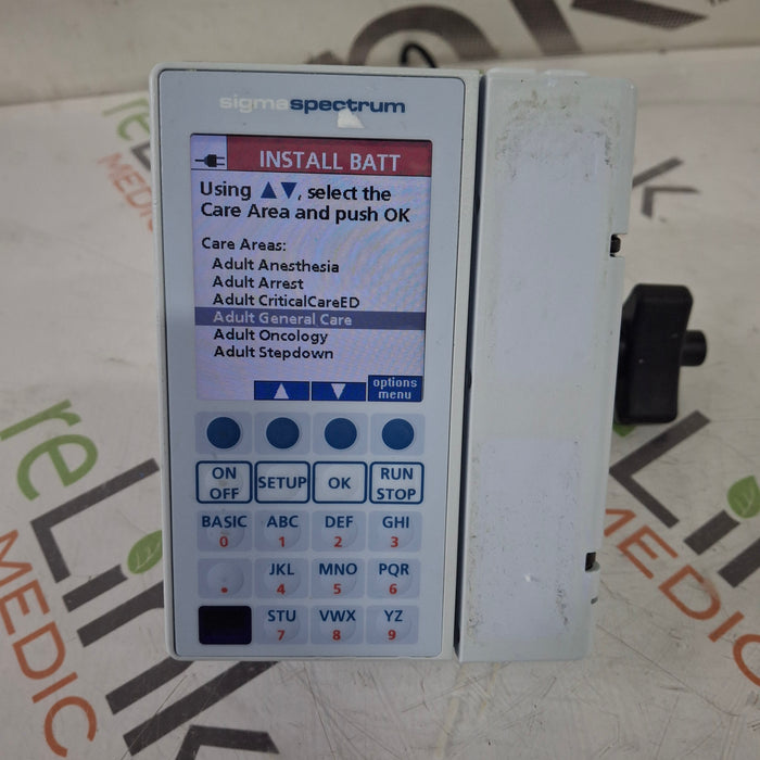 Baxter Sigma Spectrum 8.00.04 w/o Battery Infusion Pump