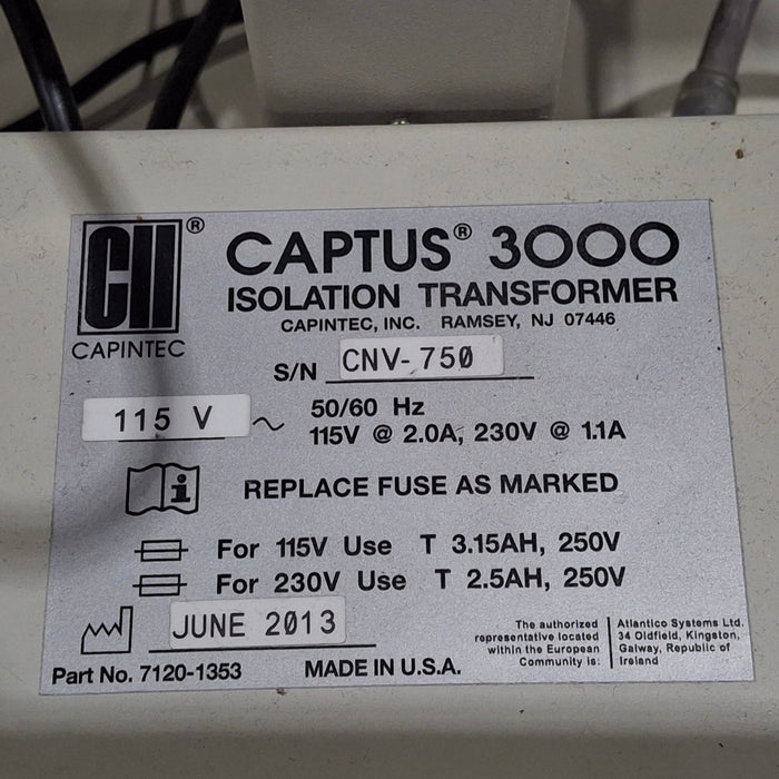 Capintec Captus 3000 Portable Thyroid Uptake System