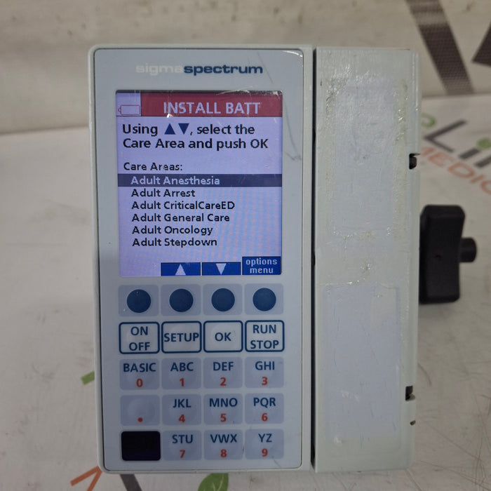 Baxter Sigma Spectrum 8.01.00 w/o Battery Infusion Pump