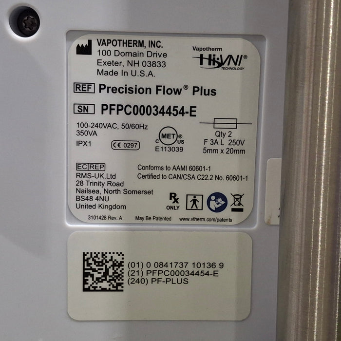 Vapotherm Precision Flow Plus Meter Humidifier