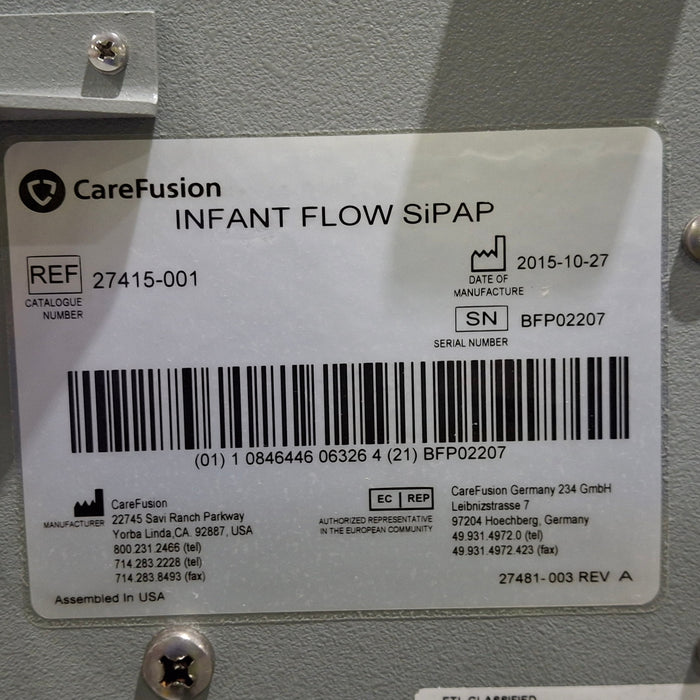 CareFusion CareFusion Infant Flow SIPAP Ventilation System Respiratory reLink Medical
