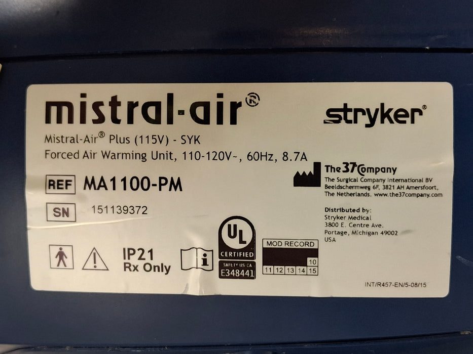Stryker Mistral-Air Forced Air Warming System