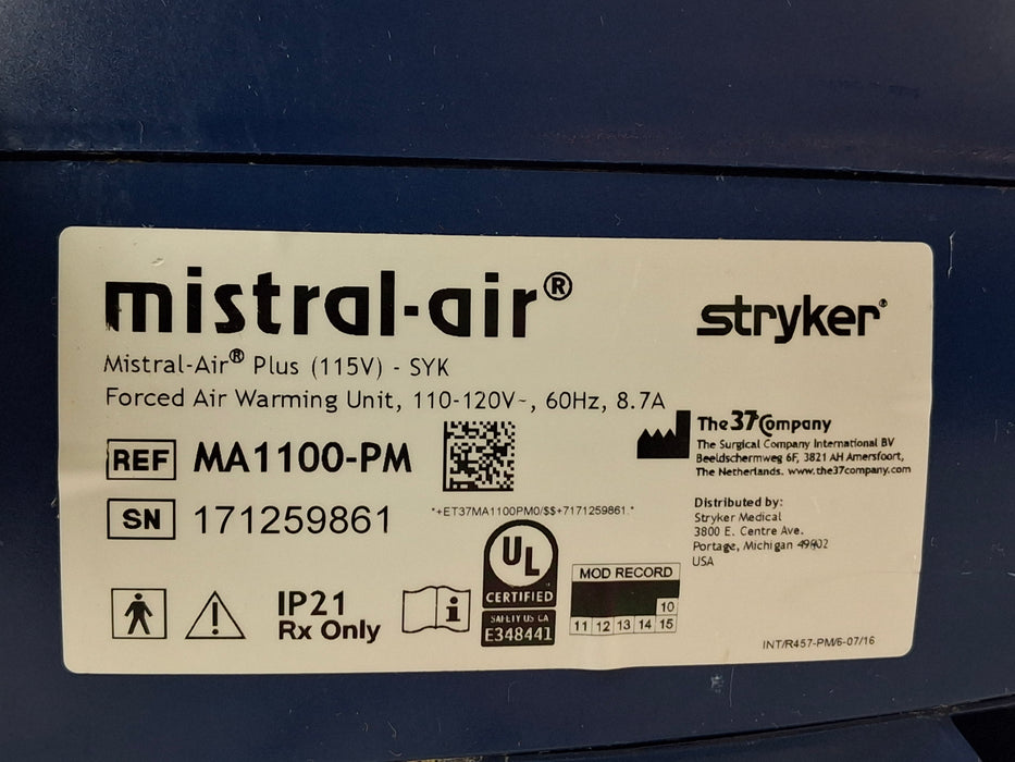 Stryker Stryker Mistral-Air Forced Air Warming System Surgical Equipment reLink Medical