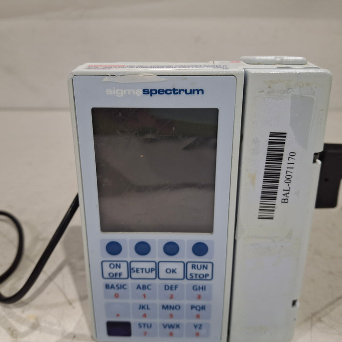 Baxter Sigma Spectrum w/Non Wireless or No Battery Infusion Pump