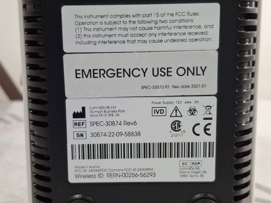 LumiraDx SPEC-30874 Rapid Detection Device