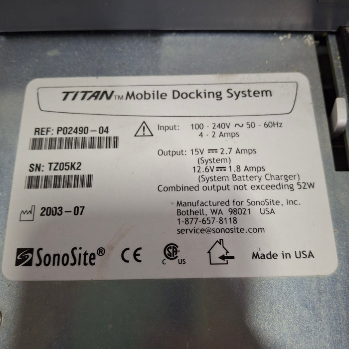 Sonosite Sonosite Titan Mobile Docking Cart Ultrasound reLink Medical