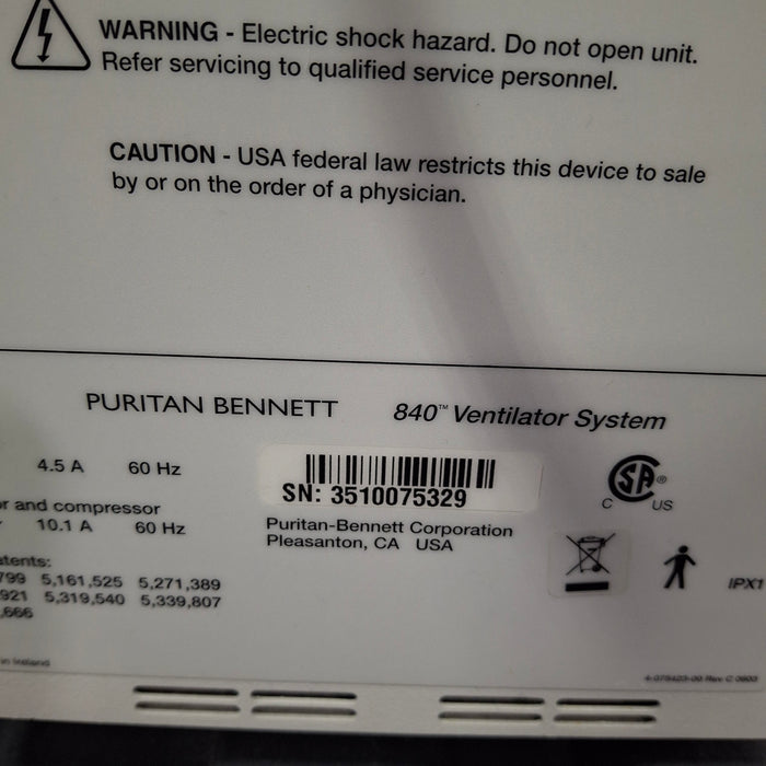 Puritan Bennett Puritan Bennett 840 Ventilator Respiratory reLink Medical