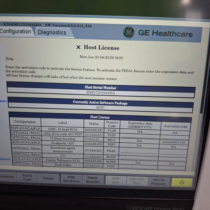 GE Healthcare GE Healthcare Carescape B450 Neonatal Care Patient Monitor Patient Monitors reLink Medical