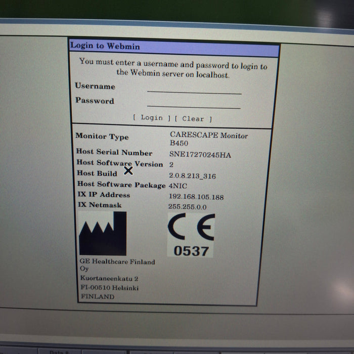 GE Healthcare GE Healthcare Carescape B450 Neonatal Care Patient Monitor Patient Monitors reLink Medical