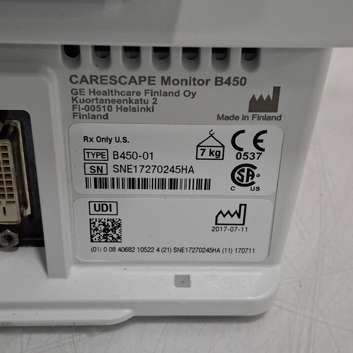 GE Healthcare GE Healthcare Carescape B450 Neonatal Care Patient Monitor Patient Monitors reLink Medical