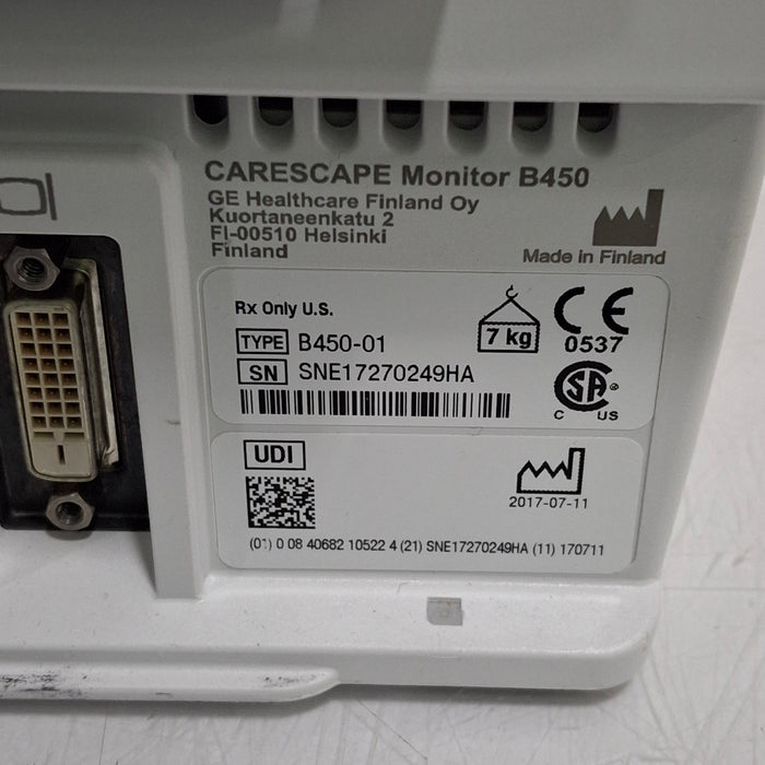 GE Healthcare GE Healthcare Carescape B450 Neonatal Care Patient Monitor Patient Monitors reLink Medical