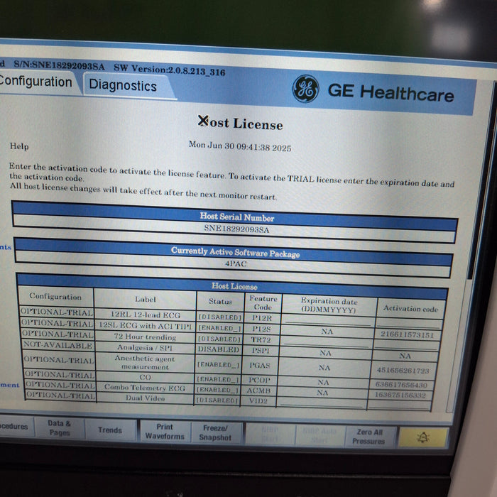GE Healthcare GE Healthcare Carescape B450 Post Anesthesia Care Patient Monitor Patient Monitors reLink Medical