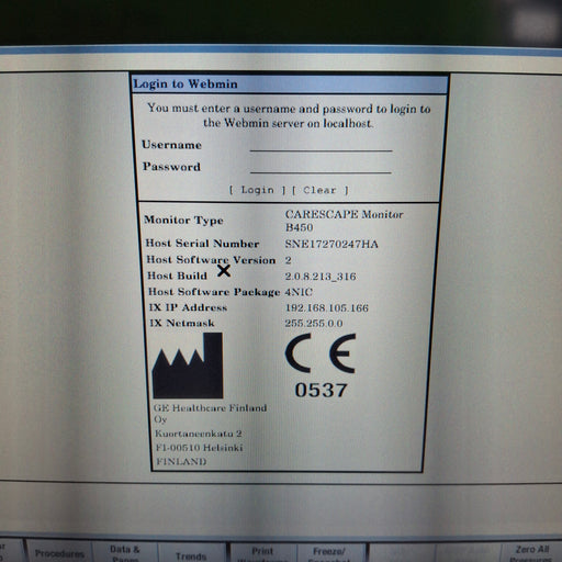 GE Healthcare GE Healthcare Carescape B450 Neonatal Care Patient Monitor Patient Monitors reLink Medical
