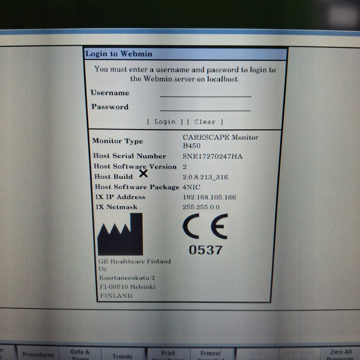 GE Healthcare GE Healthcare Carescape B450 Neonatal Care Patient Monitor Patient Monitors reLink Medical