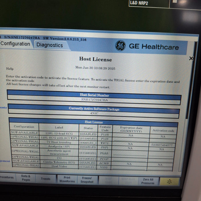 GE Healthcare GE Healthcare Carescape B450 Neonatal Care Patient Monitor Patient Monitors reLink Medical