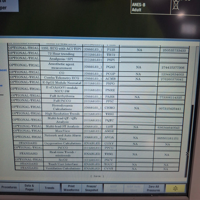 GE Healthcare Carescape B650 Anesthesia Care Patient Monitor