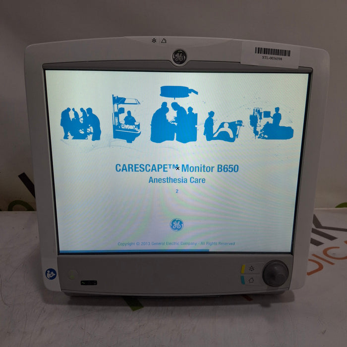 GE Healthcare Carescape B650 Anesthesia Care Patient Monitor