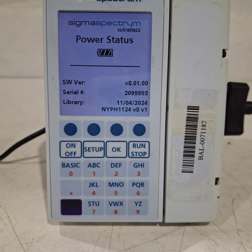 Baxter Baxter Sigma Spectrum 8.01.00 w/o Battery Infusion Pump Infusion Pump reLink Medical