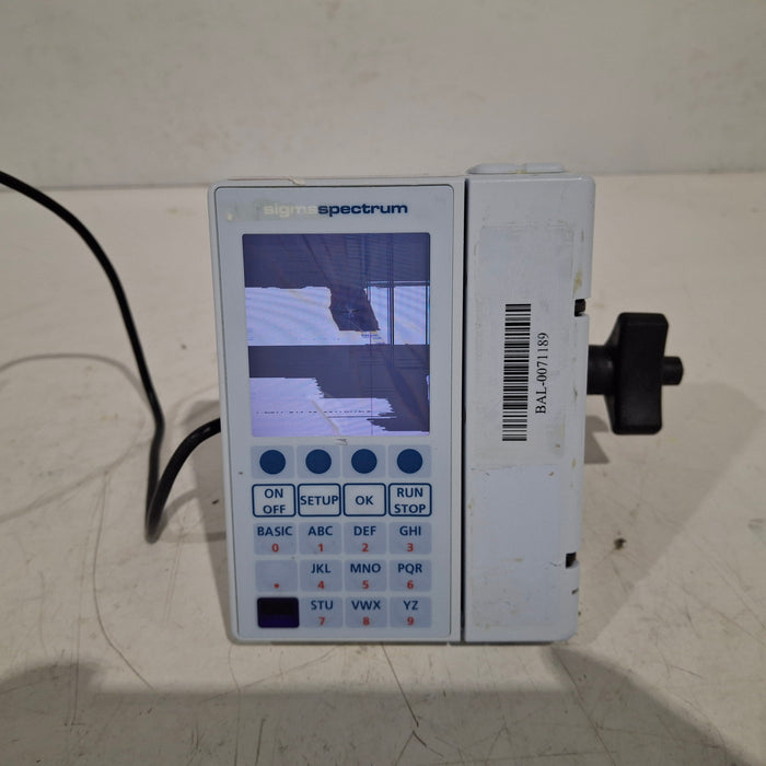 Baxter Sigma Spectrum w/Non Wireless or No Battery Infusion Pump
