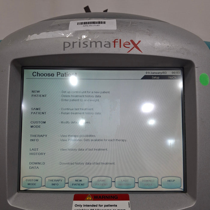 Gambro Prismaflex Dialysis Machine