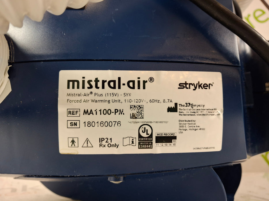 Stryker Stryker Mistral-Air Forced Air Warming System Surgical Equipment reLink Medical