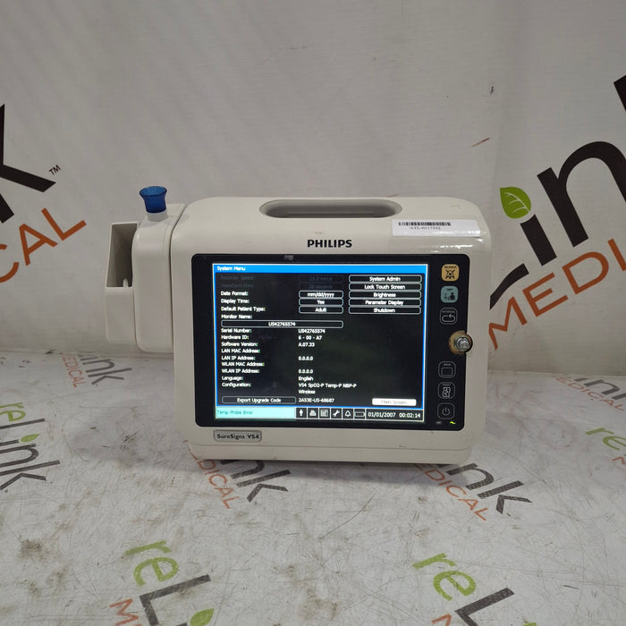 Philips Philips SureSigns VS4 Vital Signs Monitor Patient Monitors reLink Medical