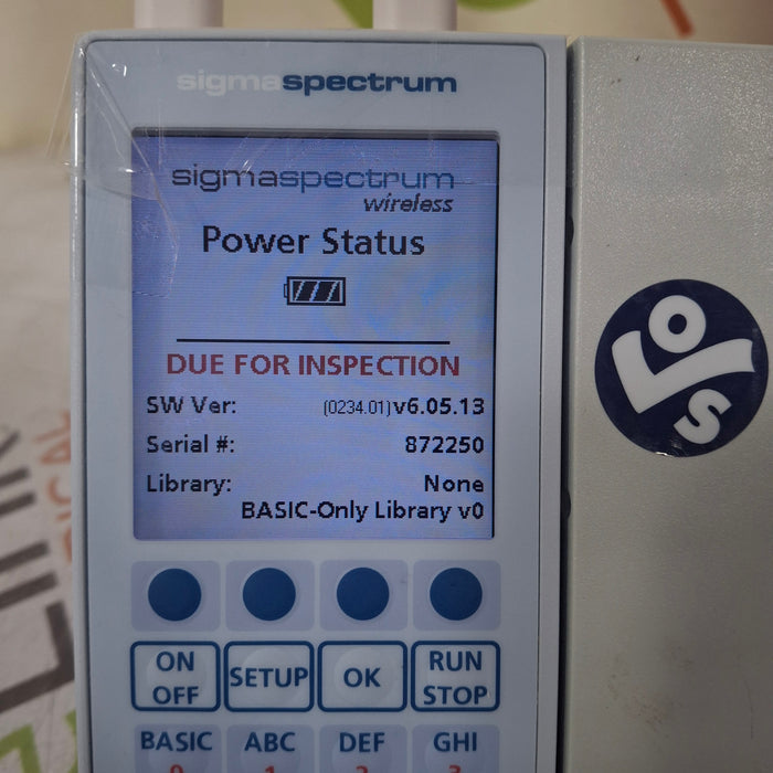 Baxter Sigma Spectrum 6.05.13 with A/B/G/N Battery Infusion Pump