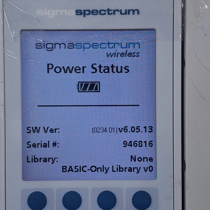 Baxter Sigma Spectrum 6.05.13 with A/B/G/N Battery Infusion Pump